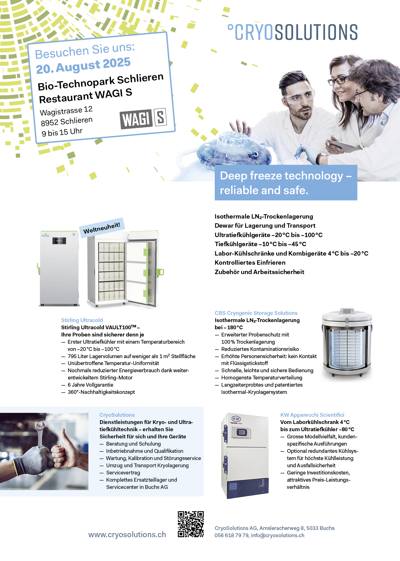 Cryosolutions flyer roadshow A4 2025
